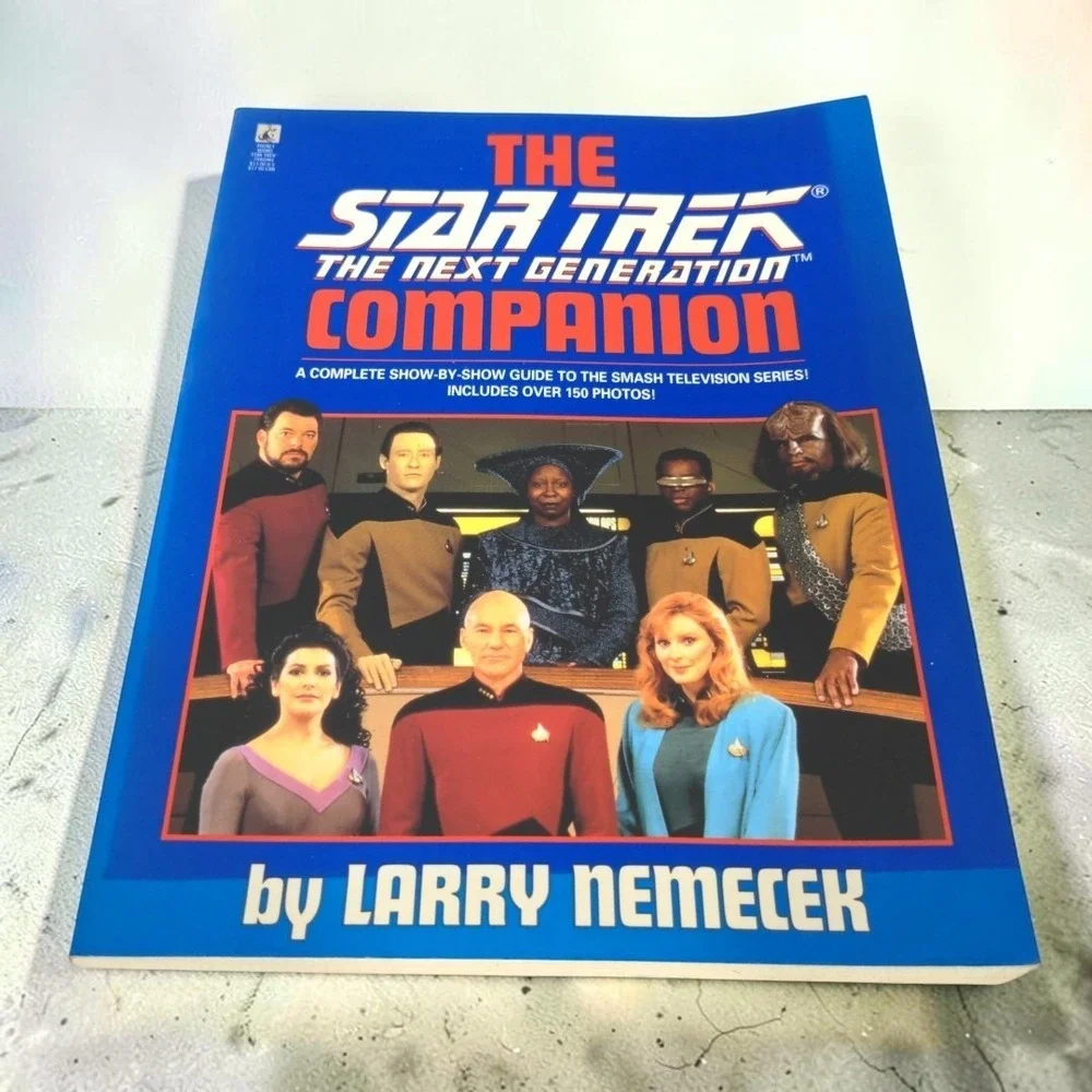 VTG Star Trek TNG Book Lot 1991-1995 Technical Manual & Companions Sci-Fi